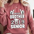 Proud Brother Of A 2019 Senior School Graduation Shirt Comfort Colors Sweatshirt Crimson