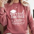 Proud Brother Of a 2020 Graduate Graduation Class Comfort Colors Sweatshirt Crimson