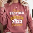 Proud Brother Of a Class Of 2023 Graduate Senior Graduation Comfort Colors Sweatshirt Crimson