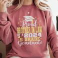 Proud Brother In Law Of 5th Grade Graduate 2024 Graduation Comfort Colors Sweatshirt Crimson
