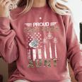 Proud Coast Guard Aunt US Coast Guard Graduation Aunt Comfort Colors Sweatshirt Crimson