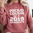 Proud Cousin Of A 2019 Graduate Class Graduation Comfort Colors Sweatshirt Crimson