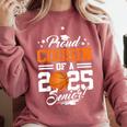 Proud Cousin Of A 2025 Senior Basketball Graduation Comfort Colors Sweatshirt Crimson