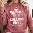 Proud Cousin Of College Grad 2019 Family Graduation Shirt Comfort Colors Sweatshirt Crimson