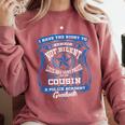 Proud Of Cousin Police Academy Graduation Shirt Comfort Colors Sweatshirt Crimson