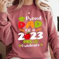 Proud Dad Of 2023 Pre K Graduate Graduation Comfort Colors Sweatshirt Crimson