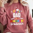 Proud DAD Of A 4th Grade Graduate Graduation 2024 Senior 24 Comfort Colors Sweatshirt Crimson