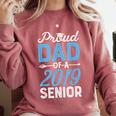 Proud Dad Of A Class 2019 Senior T Shirt Graduation Comfort Colors Sweatshirt Crimson