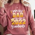 Proud Dad Of a Class Of 2022 Graduate Graduation 2022 Women Comfort Colors Sweatshirt Crimson