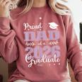 Proud Dad Of a Class Of 2026 Graduate For Graduation Comfort Colors Sweatshirt Crimson