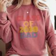 Proud Dad Of A Class Of 2038 Graduate Senior Graduation Comfort Colors Sweatshirt Crimson