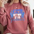 Proud Dad Of Two 2019 Graduates Twin Papa Graduation Comfort Colors Sweatshirt Crimson