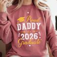 Proud Daddy Of a Class Of 2026 Graduate For Graduation Comfort Colors Sweatshirt Crimson
