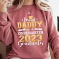 Proud Daddy Of Kindergarten Graduate 2023 Graduation Daddy Comfort Colors Sweatshirt Crimson