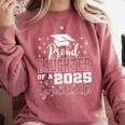 Proud Daughter Of 2025 College Graduate Family Graduation Comfort Colors Sweatshirt Crimson