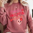 Proud Educated Latina Graduation Masters Degree PhD Comfort Colors Sweatshirt Crimson