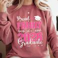 Proud Family Of a Class Of 2026 Graduate For Graduation Comfort Colors Sweatshirt Crimson