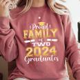 Proud Family Of Two 2024 Graduate Class 2024 Graduation Comfort Colors Sweatshirt Crimson
