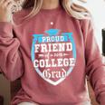 Proud Friend Of a 2018 College Grad Graduation Comfort Colors Sweatshirt Crimson