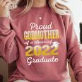 Proud Godmother Of 2022 Graduate Class 2022 Graduation 22 Comfort Colors Sweatshirt Crimson