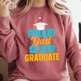 Proud Graduation Dad Father Of Graduates Comfort Colors Sweatshirt Crimson