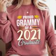 Proud Grammy Of A 2021 Graduate Graduation Clothes MBA PhD Comfort Colors Sweatshirt Crimson