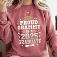 Proud Grammy Of A Class Of 2025 Graduate Senior Graduation Comfort Colors Sweatshirt Crimson