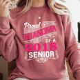 Proud Grandma Of a 2018 Senior Tshirt Graduation Comfort Colors Sweatshirt Crimson