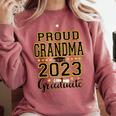 Proud Grandma Of A 2023 Graduate Graduation Comfort Colors Sweatshirt Crimson