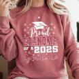 Proud Grandma Of 2025 College Graduate Family Graduation Comfort Colors Sweatshirt Crimson