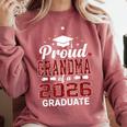 Proud Grandma Of A 2026 Graduate Class Of Graduation Comfort Colors Sweatshirt Crimson
