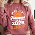 Proud Grandma Of A 2026 Senior Basketball Graduation Comfort Colors Sweatshirt Crimson