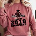 Proud Grandma Of A Class Of 2018 Tee Graduate Graduation Z1 Comfort Colors Sweatshirt Crimson