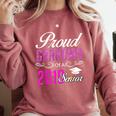 Proud GRANDMA Of A Class 2019 Senior Graduation Comfort Colors Sweatshirt Crimson