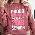 Proud Grandma Of A Class 2019 Senior T Shirt Graduation Comfort Colors Sweatshirt Crimson