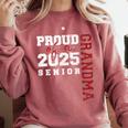 Proud Grandma Of A Class Of 2025 Senior Graduation 25 Comfort Colors Sweatshirt Crimson