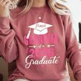 Proud Grandma Of a Class Of 2026 Graduate For Graduation Comfort Colors Sweatshirt Crimson