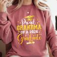 Proud Grandma Of A Class Of 2026 Graduate Senior Graduation Comfort Colors Sweatshirt Crimson