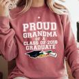 Proud Grandma Graduation Class Of 2018 Graduate Comfort Colors Sweatshirt Crimson