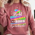 Proud Grandma Of Kindergarten Graduate 2025 Graduation Comfort Colors Sweatshirt Crimson