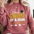 Proud Grandma Of Senior 2026 Graduate Family Graduation 2026 Comfort Colors Sweatshirt Crimson