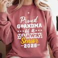 Proud Grandma Of a Soccer Senior 2026 Graduation Gifts Comfort Colors Sweatshirt Crimson