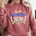Proud Grandpa Of 2018 Senior Shirt Graduation Grad Comfort Colors Sweatshirt Crimson