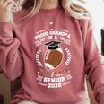 Proud Grandpa Of a 2026 Football Senior Graduation Comfort Colors Sweatshirt Crimson