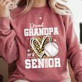 Proud Grandpa Of A 2026 Senior Baseball Graduation Leopard Comfort Colors Sweatshirt Crimson Proud Grandpa Of A 2026 Senior Baseball Graduation Leopard Comfort Colors Sweatshirt Crimson
