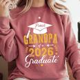 Proud Grandpa Of a Class Of 2026 Graduate For Graduation Comfort Colors Sweatshirt Crimson