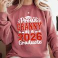 Proud Granny Of A Class Of 2026 Graduate Senior Graduation Comfort Colors Sweatshirt Crimson