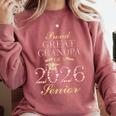Proud Great Grandpa Of A 2026 Senior Graduate Graduation Comfort Colors Sweatshirt Crimson