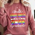 Proud Great Uncle Of 2024 Graduate Class 2024 Graduation Comfort Colors Sweatshirt Crimson