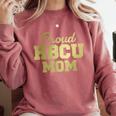 Proud HBCU Mom Graduation College Comfort Colors Sweatshirt Crimson